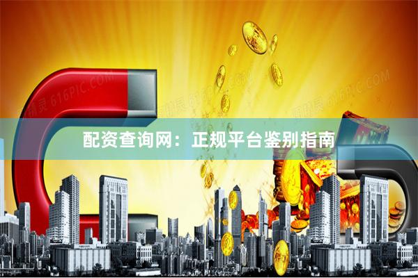 配资查询网：正规平台鉴别指南