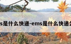 ems是什么快递-ems是什么快递公司