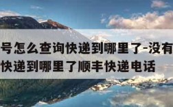 没有单号怎么查询快递到哪里了-没有单号怎么查询快递到哪里了顺丰快递电话