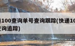 快递100查询单号查询跟踪(快递100单号查询追踪)