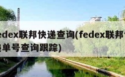 fedex联邦快递查询(fedex联邦快递单号查询跟踪)