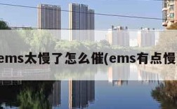 ems太慢了怎么催(ems有点慢)