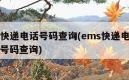 ems快递电话号码查询(ems快递电话号查询号码查询)