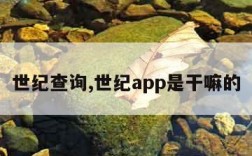 世纪查询,世纪app是干嘛的