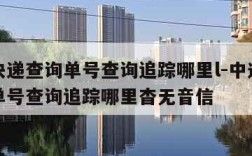 中通快递查询单号查询追踪哪里l-中通快递查询单号查询追踪哪里杳无音信