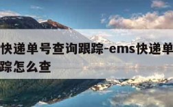 ems快递单号查询跟踪-ems快递单号查询跟踪怎么查