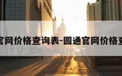 圆通官网价格查询表-圆通官网价格查询表