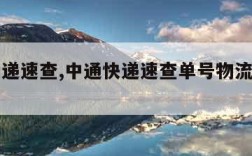 中通快递速查,中通快递速查单号物流手机号查询