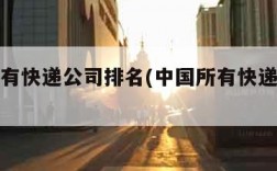 中国所有快递公司排名(中国所有快递公司排名榜)