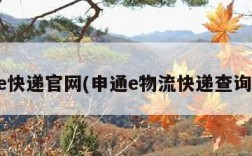 申通e快递官网(申通e物流快递查询单号)