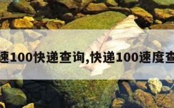 快速100快递查询,快递100速度查询