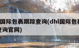 dhl国际包裹跟踪查询(dhl国际包裹跟踪查询官网)