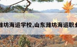 山东潍坊海运学校,山东潍坊海运职业学院