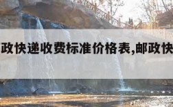 中国邮政快递收费标准价格表,邮政快递价目表查询