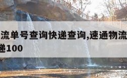 速通物流单号查询快递查询,速通物流单号查询_快递100