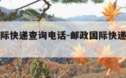 邮政国际快递查询电话-邮政国际快递官网电话