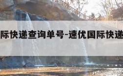 速优国际快递查询单号-速优国际快递查询单号官网