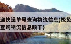 极兔速递快递单号查询物流信息(极兔速递快递单号查询物流信息顺丰)