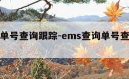 ems单号查询跟踪-ems查询单号查询跟踪